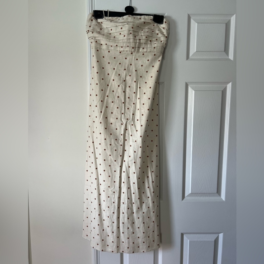 Abercrombie midi polka dot dress NWT
